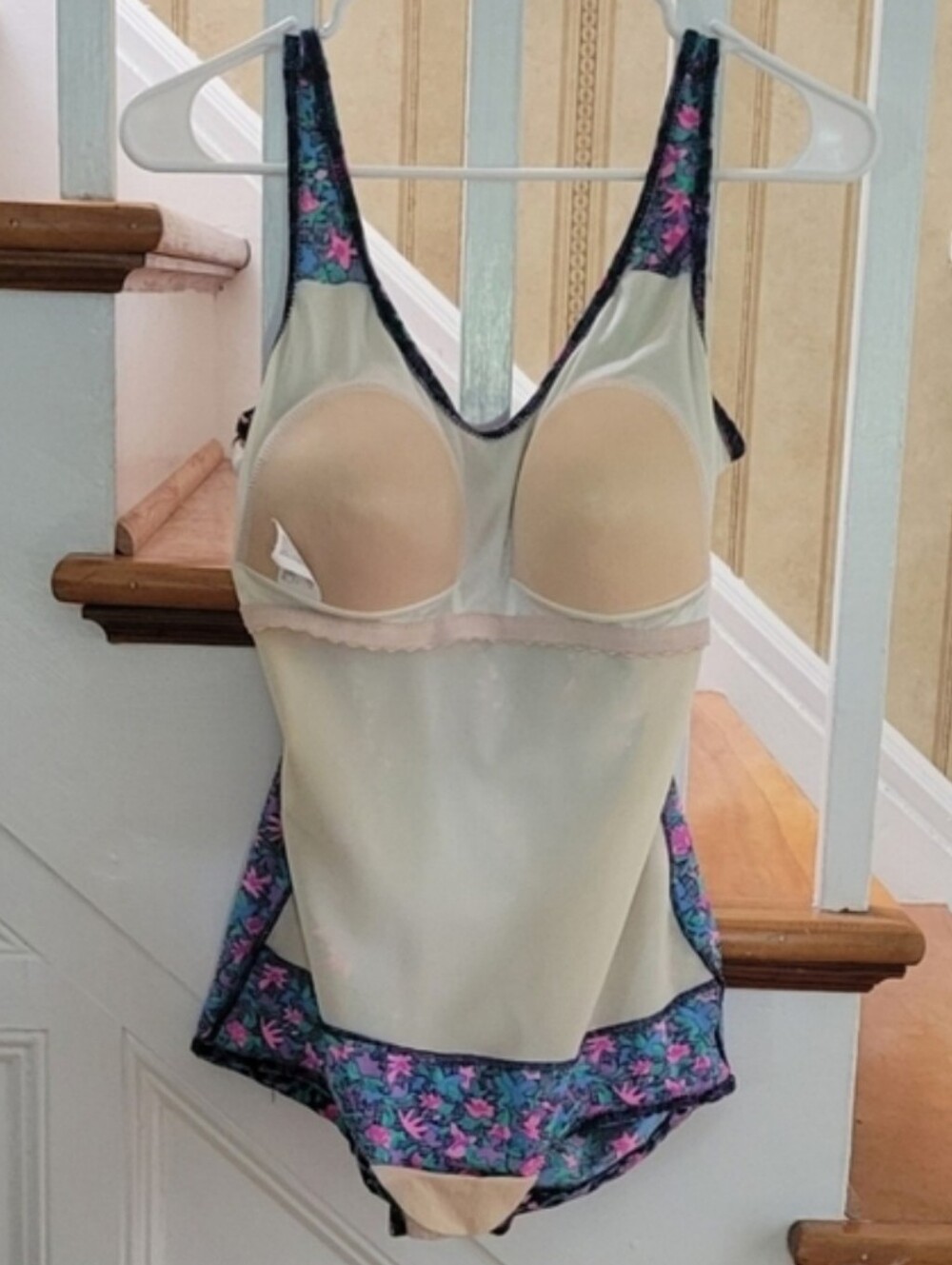 MAILLOT BATTEN Body I.D Floral Bathing Suit Size 16 - Picture 3 of 6